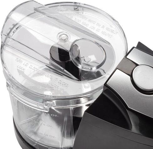Dominion 1.5 Cup - Electric Mini Food Chopper - Vegetable & Fruit Cutter - Premium Stainless Steel Blades with Safety Lock Cover - One Step/Touch Button - Non-Skid Rubber Feet - Black in Saudi Arabia