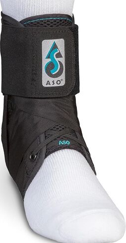 Med Spec ASO Ankle Stabilizer Lace Up Ankle Brace Sprain Support Black, MD | Ankle Brace for Sprains, Instability, Bilateral Orthopedic Support, Sports Injury Recovery, Men, Women, Teens & Kids. 264014 in Saudi Arabia