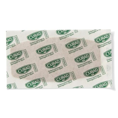CURAD Flex-Fabric Adhesive Bandages, X‑Large 2 x 4 Inch, 50 Count, | Woven Fabric Stretch, Breathable, Seals on All Four Sides, Absorbent Pad, Long-Lasting Protection in Saudi Arabia