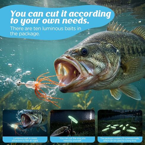 Hikary Fishing Lure DIY Kit Making Kit,Dice Baits for Bass Fishing | Skirt Threader Tool Freshwater Gift for Men Women in Saudi Arabia