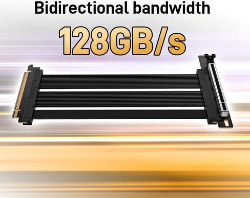 RGEEK PCIe 5.0 Riser Cable X16, 200mm Right Angle for Vertical GPU Mount | Compatible PCIe 4.0, EMI Shielded, Fits ATX MATX Case for Professional Graphics Cards RTX 5080 5090 RX 9070 A100 A800 in Saudi Arabia