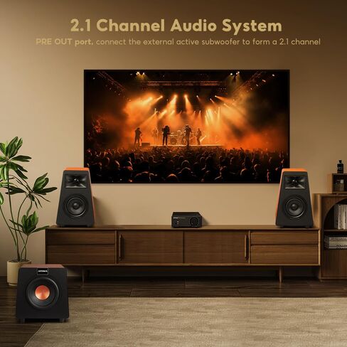 AIYIMA A07 Premium TPA3255 Power Stereo Amplifier with AUX Pre-Out 300W*2 | Swappable Op-Amp | 2 channel Desktop integrated Class D Stereo HiFi Amp For Passive Bookshelf Speaker & 2.0/2.1 Home theater in Saudi Arabia