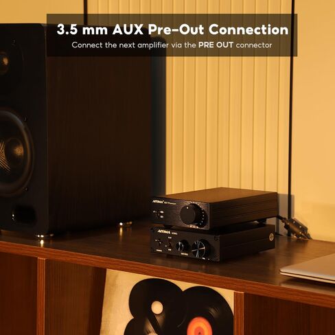 AIYIMA A07 Premium TPA3255 Power Stereo Amplifier with AUX Pre-Out 300W*2 | Swappable Op-Amp | 2 channel Desktop integrated Class D Stereo HiFi Amp For Passive Bookshelf Speaker & 2.0/2.1 Home theater in Saudi Arabia