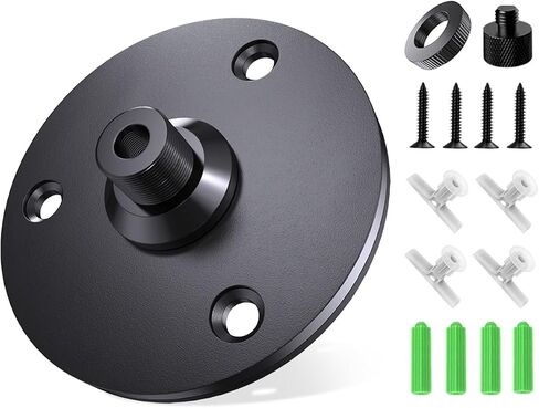19" Gooseneck Webcam Desk Mount & Mic Flange Mount Bundle, 1/4" & 5/8" Thread, Metal Construction for Streaming & Studio DIY in Kuwait