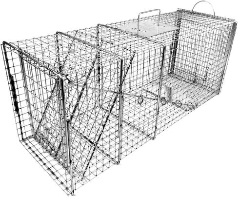 Tomahawk Live Trap - Model 609 - Original Series Rigid Live Trap with one Trap Door and Easy Release Door - 36x12x14 Extra Large for Raccoon, Woodchuck, Feral Cat Sized Animals in Saudi Arabia