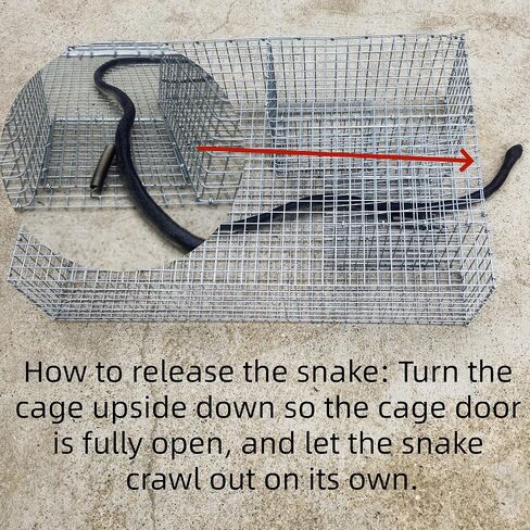 DSQSMR Snake Trap Cage Humane Snake Catcher All Kinds of Snakes -Reusable in Saudi Arabia