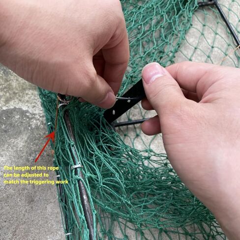 Large Spring Domestic Bird Trap Dird Chicken Hawk Net Trap Wild Turkey Traps Outdoor Animal Camping Hunting Cage Tools,Enhanced Edition 24x20 Inches in Saudi Arabia