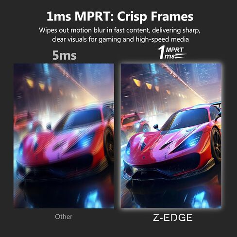 Z-Edge 27-inch 4K Gaming Monitor, 120Hz UHD 3840x2160 IP PC Computer | S274K 1ms MPRT Refresh Rate, 16.7M Colors, HDMI 2.0 x2 and DP 1.4 x 2 for Work, Business,Gaming in Kuwait