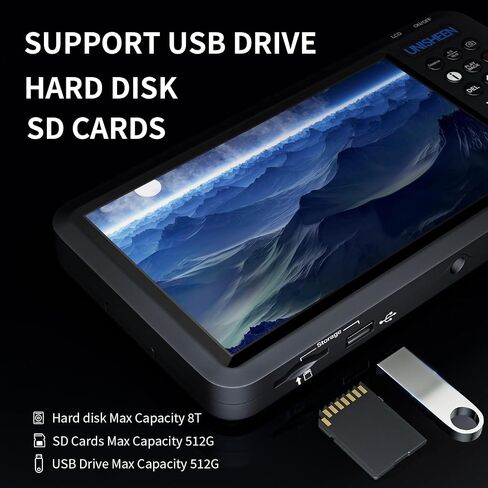 Video Recorder 1080P 60FPS USB2.0 with 7" Screen, DVI/HDMI/CVBS/VGA/YPBPR Capture from VCR, DVD, VHS Tapes, Camcorders, Hi8 - No Computer Required in Saudi Arabia