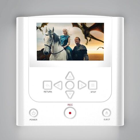 VHS to DVD Recorder, VCR to DVD Recorder-Convert Photos and Videos Between VHS,VCR,Memory Card，DVD and USB. Phone can use a Free App to Burn Videos and Photos, Also has TV Recording Function (White) in Saudi Arabia