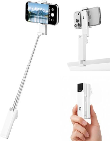Viozon Selfie Stick with Wireless Remote and Desk Clamp, Lightweight Foldable Travel Phone Holder, Aluminum Portable Selfie Stick Tripod for Video Recording, Photograph, Streaming in Saudi Arabia