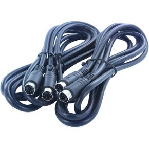 2 Pack Lot of 6FT / 2M S-Video 4 Pin Male to Male Cord Cable for HDTV(SV-2M-2PK) in Saudi Arabia