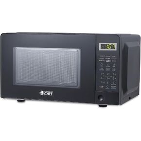 Commercial Chef 1.1 Cu. Ft. Countertop Microwave Oven, CHCM11100SSB | Touch Controls with Digital LED Display, 1000W Microwave, 12.4" Turntable, Push Button Door, 10 Power Levels in Saudi Arabia