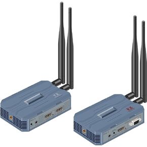 4K Wireless HDMI Transmitter and Receiver | 30HZ/2K@60HZ/1080P@60HZ, 2.4G/5.8G Dual Band, Plug & Play, STB, PC, CCTV to TV, Monitor, Projector, Remote in Saudi Arabia