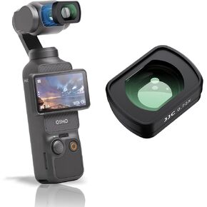 JJC 6 Pack Magnetic ND & CPL Filter Kit for DJI OSMO Pocket 3 Creator Combo, CPL ND8 ND16 ND32 ND64 ND256 Polarizing Neutral Density Filters with Wipe, Multi-Coated/HD Optical Glass/Gimbal Compatible in Kuwait