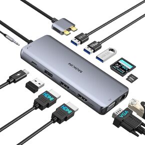 محول MOKiN USB C متعدد المنافذ لجهاز MacBook Pro/Air مع Thunderbolt3 Hub in Kuwait
