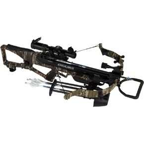 Excalibur RevX TD Crossbow Hunting Package | 400 FPS, Quick-Loc System, ChargerX Integrated Crank, CeaseFire Safety, High-Output Recurve Limbs | Archery Kit w/Soft Case, Scope, Arrows, Quiver in Kuwait