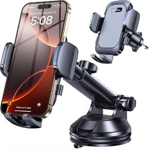 Romuto Phone Holders for Your Car Phone Holder Mount【Super Suction】Cell Phone Holder for Car Accessories for Women Men【360° Adjustable】Suction Phone Mount for Car, Window, Bathroom for iPhone Samsung in Saudi Arabia