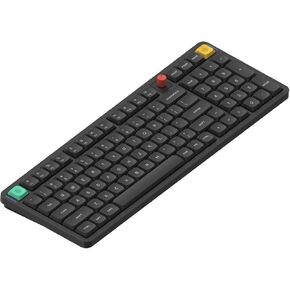 nuphy Air100 V3 Wireless Mechanical Keyboard with Multifunctional knob | 99 Keys 100% Low Profile Keyboard, For Mac, Windows, Bluetooth/2.4GHz/USB-C, RGB Backlit, PBT Keycaps, Office keyboard in Saudi Arabia