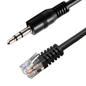 3.5mm Stereo Jack to RJ12 Handbrake Cable for Fanatec Racing Wheel Bases | Ideal for Connecting Clubsport Wheel Bases/Racing Wheels, Plug-and-Play, Stable Transmission, Flexible 2m Cable in Saudi Arabia