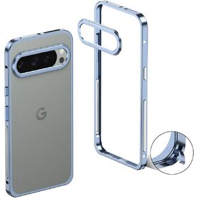 Aluminum Alloy Bumper Case for Google Pixel 10 Pro XL /10ProXL, Metallic Cooling Frame with Vents, Modern Minimalist Style (Black, Google Pixel 10 Pro XL) in Saudi Arabia
