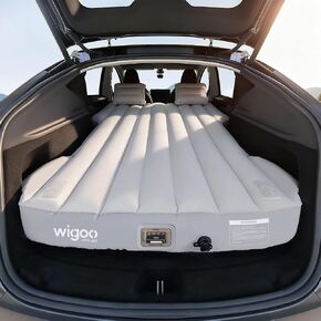 Wigoo 2026 Air Mattress for Tesla Model Y 2020-2026, 8" Thick NOT for YL | Click Self-Inflate, Home-Level Comfort, USB-C Recharge Built-in Air Pump, Ergonomic Design, 2 Pillows, Accessories NOT for YL in Saudi Arabia