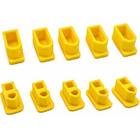 5 Pairs XT60 Dust Cover Caps Yellow, PETG 3D Printed Male Female Connector Protector Sleeves, Anti Dust Insulated Plug Cover for RC Battery Adapter Drone ESC in Saudi Arabia