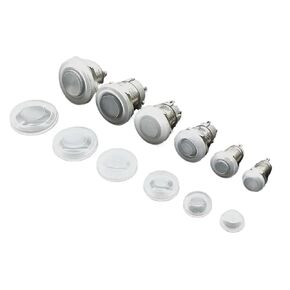10Pcs 22mm Metal Push Button Switch Protection Cover Silicone Waterproof Dust Cap 10mm 12mm 16mm 19mm 25mm(16mm) in Saudi Arabia