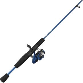Zebco Slingshot Spinning Reel and Fishing Rod Combo, 2-Piece Medium-Light Durable Fiberglass Rod, Comfortable EVA Handle, Pre-Spooled with 8-Pound Cajun Fishing Line in Kuwait