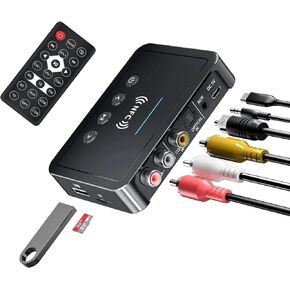 Bluetooth 5.0 Adapter, Bluetooth Transmitter and Receiver for Home Stereo Hi-Fi Audio with 3.5mm, RCA, Coaxial, Optical, NFC, Aptx-LL - for Home, Car, AV Receiver or Amplifier (M6) in Saudi Arabia