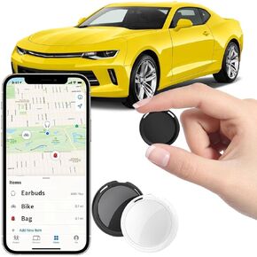 2 Pack GPS Tracker for Vehicles Work with Find My (iOS Only) Real Time Mini | Hidden Car Tracking Devices Worldwide Coverage Car Key Locator Waterproof No Monthly Fee No Subscription No SIM Card Required in Saudi Arabia