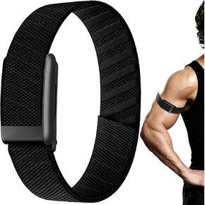 Nylon Sport Bicep Bands for Whoop 5.0/MG/One/Peak/Life Band(Length 45cm) | Elastic Replacement Arm/Ankle Straps for Whoop 5.0 Bicep Band Fitness Tracker, Adjustable Breathable Bands for Men Women in Saudi Arabia