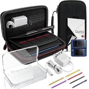 5-in-1 Accessories Kit Carrying Case for Nintendo New 3DS XL LL Console，with Clear Hard Shell and Charging Cable & Stylus Pens & Sets of Screen Protectors- Full Protection Bundle for New 3DS XL LL in Saudi Arabia