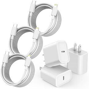 Fast Charger iPhone,i Phone Charge Cable,3Pack iPhone Charger Fast Charging 6Foot Phone Charging USB C Charge Adapter 6FT Type C to Lightning Cable for iPhone 14 Pro Max/14 Plus/13/12 Mini/11/10/XS/SE in Saudi Arabia