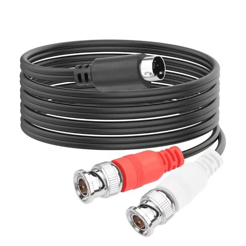 Mini 4 Pin S Video to Dual BNC Male Cable 1.5M | S-Video 4P Male to 2 BNC Connector Video Adapter Cable for CCTV Camera, DVR, Monitor, Capture Card and Video Equipment in Saudi Arabia