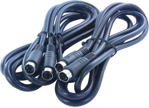 2 Pack Lot of 6FT / 2M S-Video 4 Pin Male to Male Cord Cable for HDTV(SV-2M-2PK) in Saudi Arabia