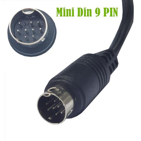 9 Needle 9Pin S-Video Small Din Adapter Extension Cable Line Straight/Elbow S Video 9P 9Pins Small DIN Video Cable Wire Video Cable in Saudi Arabia