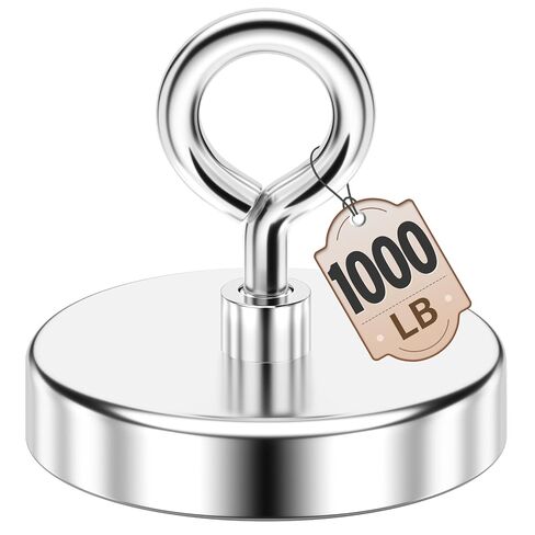 FINDMAG 150 LBS Fishing Magnet, 1.42 Inch Neodymium Pickup Magnet | Compact Metal Pickup, Small Neodymium Magnet, Lifting Eye Bolt Design, Garage Cleanup, Outdoor Retrieval, Workshop Use in Kuwait