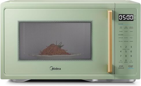 Midea Retro Countertop Microwave,1.1 Cu. Ft,1000W, 6 Presets, Sage Green | 11 Power Levels, Child Safety Lock, Easy to Clean in Saudi Arabia
