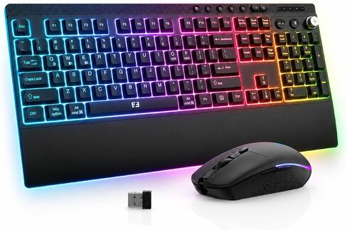 seenda Wireless Gaming Keyboard and Mouse, RGB Backlit & Web Customizable in Kuwait