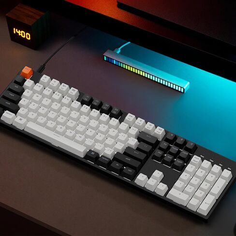 Keychron C2 Full Size 104 Keys USB Type-C Wired Mechanical Gaming Keyboard for Mac Layout, Gateron G Pro Red Switch/RGB Backlight/Double-Shot ABS keycaps Computer Keyboard for Windows Laptop PC in Saudi Arabia