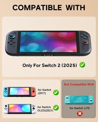 Stand Charging Case for Swicth 2 2025 Build-in 10000 mAh Recharge Battery& Game Card Holders, Protective Hard Shell Handheld Travel Carrying Bag Battery Storage Case in Saudi Arabia