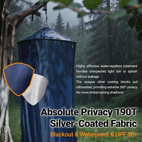 Portable Changing Tent for SUV, Pop Up Privacy Shower Tent with Suction Cups & Ground Stakes, Foldable Outdoor Dressing Room for Camping Beach Toilet Shower, Instant Setup with Carry Bag in Saudi Arabia