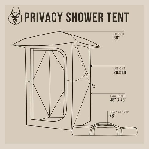 Gazelle® Tents Privacy Shower Tent, No Assembly, Camp Shower, Camp Restroom, Mojave Sunset, GT100MS in Saudi Arabia