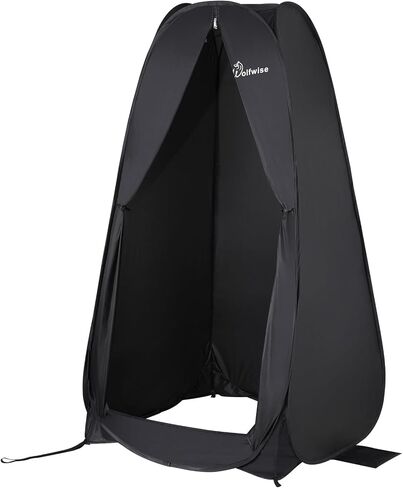 Wolfwise Pop Up Changing Tent, Portable Instant Shower Ten with Ventilation Window & Carry Bag, Privacy Bathroom Toilet for Beach, Camping & Outdoor, Width 37 ", Height 68.5 " in Saudi Arabia