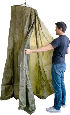 Emergency Zone Eco Gel Sanitation Set with Privacy Shelter | Hygienic Waste Disposal System for Camping, Hiking, Emergency Preparedness in Saudi Arabia
