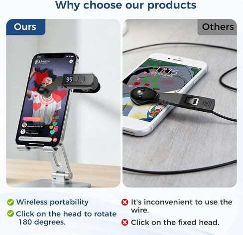 Rechargeable Auto Clicker for iPhone & Android, Wireless Screen Tapper | Portable Wireless Screen Tapper for TikTok, Live Broadcasts, and Streaming. Compatible with Both iOS and Android in Kuwait