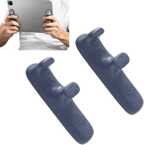 1 Pair Gaming Grip Handle for iPad and Android Tablets, Anti-Slip Silicone Hand Holder with Six-Finger Multi-Trigger Control, Washable Reusable Tablet Game Controller for Mobile Gaming in Saudi Arabia