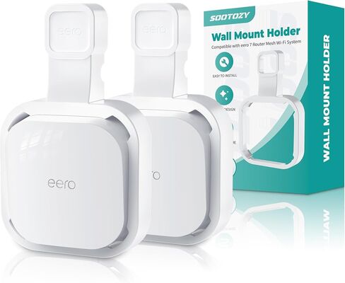 Wall Mount Holder for eero Pro 7 Router Mesh Wi-Fi System – No Messy Wires, Space-Saving Outlet Wall Mount Holder for eero 7Pro Extender, Stand Bracket for eero Pro 7（3 Pack） in Saudi Arabia