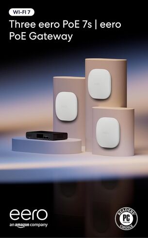 Three Amazon eero PoE 7s (newest model) with Amazon eero PoE Gateway in Saudi Arabia